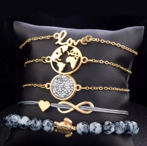 NWOT LAST ONE Pretty Layered bracelets - Picture 2 of 6